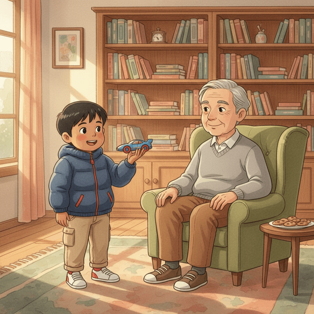 Page 1 of "Nimish and the Lost Toy" — a personalized story for Nimish