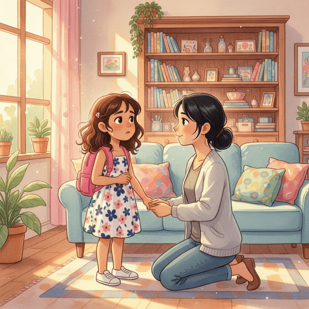 Page 1 of "Zayna's Sparkling Smile" — a personalized story for Zayna