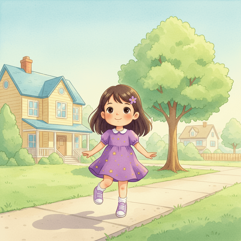 Page 1 of "Emily's First Day Flutterbies" — a personalized story for Emily