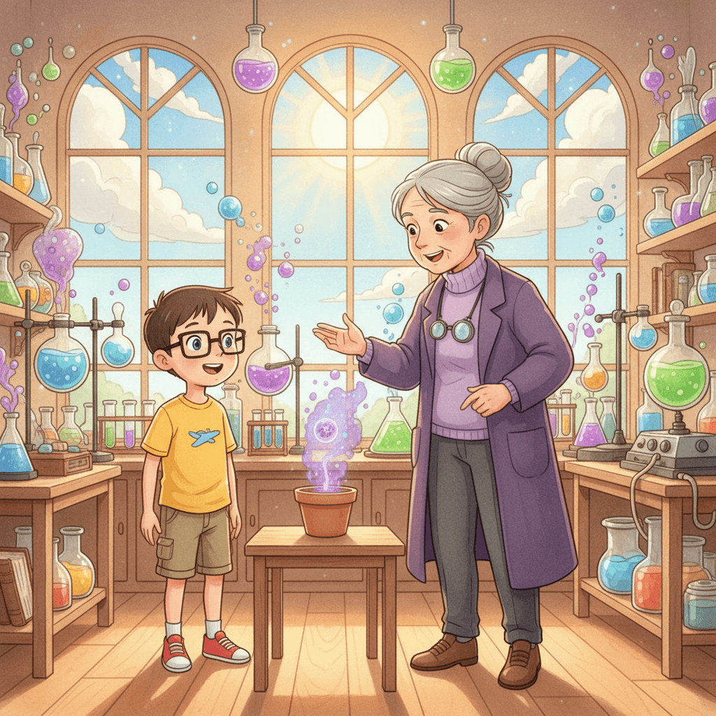 Page 1 of "James and the Cosmic Seed" — a personalized story for James