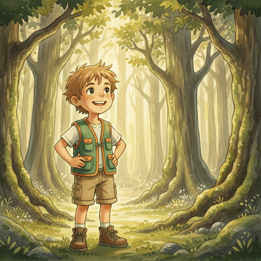 Page 1 of "Niish and the Heartwood Glow" — a personalized story for Niish