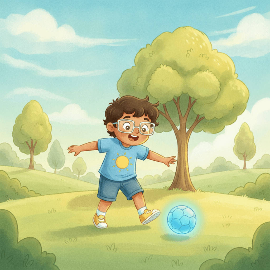 Page 1 of "Nimish's Brilliant Ball Rescue" — a personalized story for Nimish