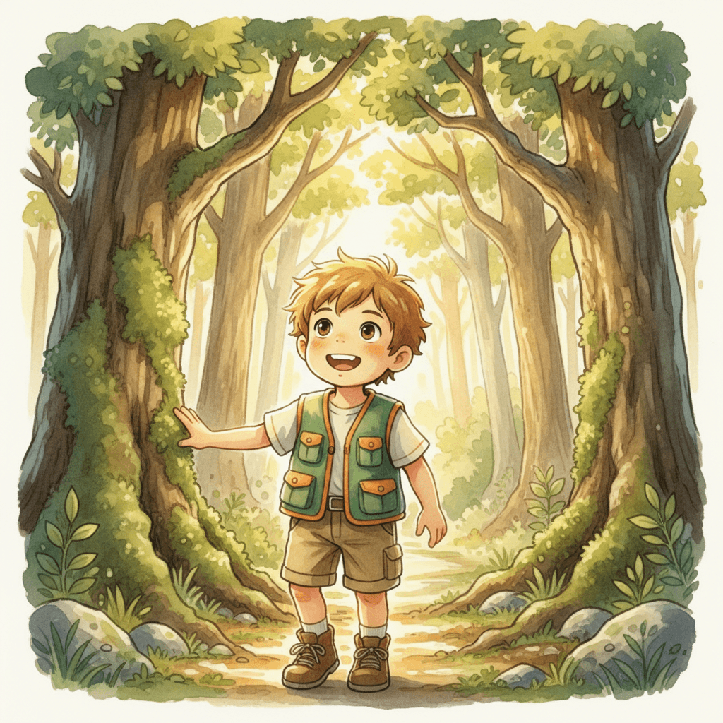 Page 1 of "The Whispering Seed of the Ancient Woods" — a personalized story for Niish