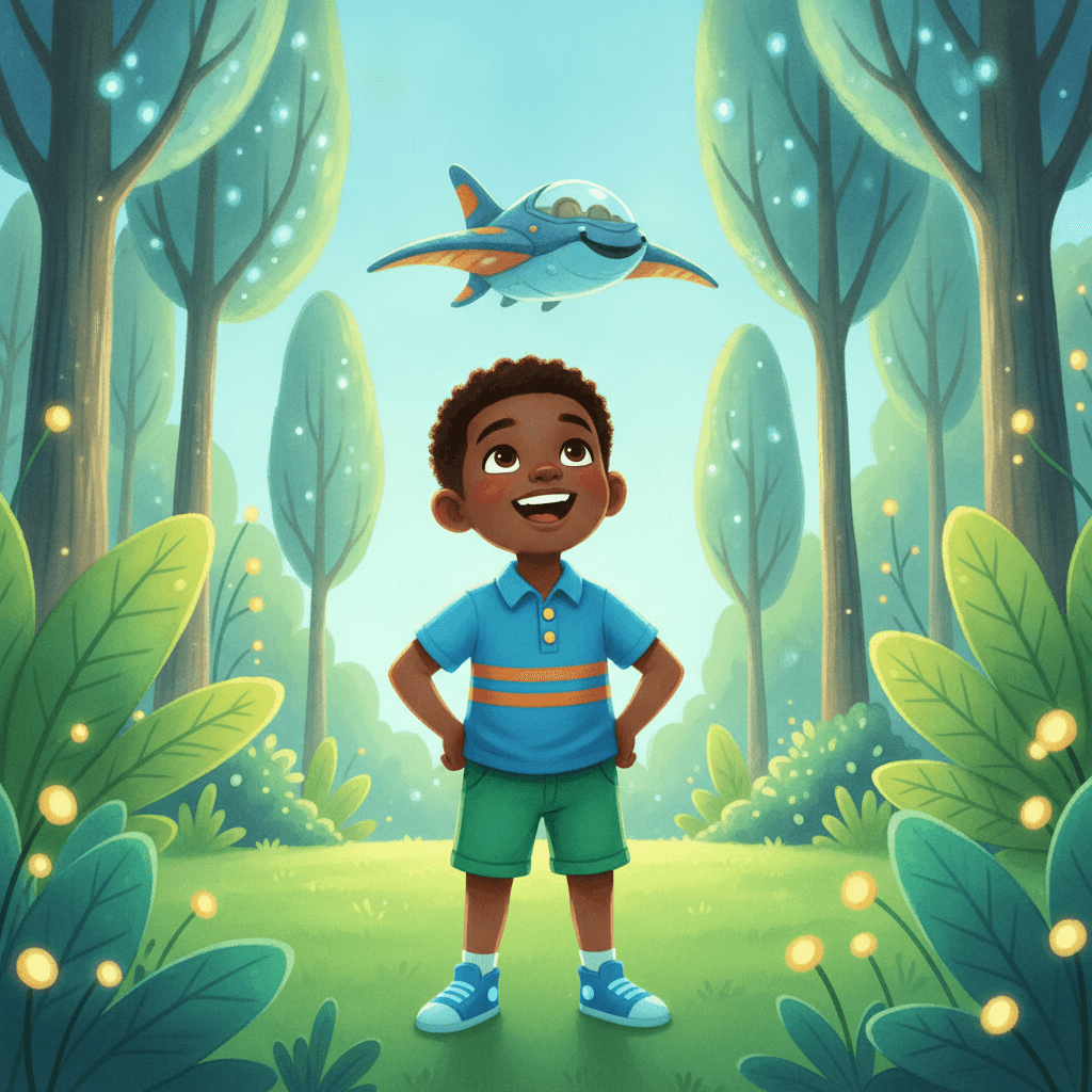 Page 1 of "Nish and the Star-Seeker Bot" — a personalized story for Nish