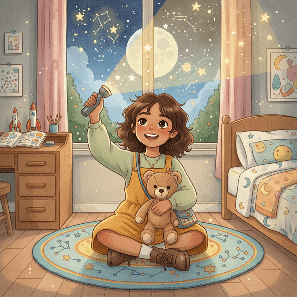 Page 1 of "Zayna and the Celestial Whisper" — a personalized story for Zayna